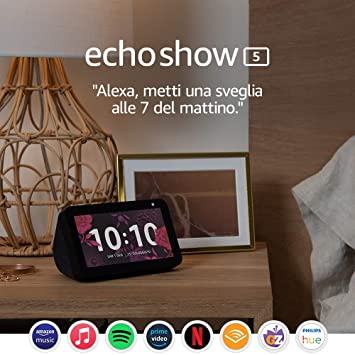 Echo Show 5 – Resta sempre in contatto con l'aiuto di Alexa, Nero