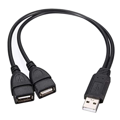 ANRANK USB2002AK USB 2.0 A Male to Dual Data USB 2.0 A Female   Power Cable USB 2.0 A Female Extension Cable