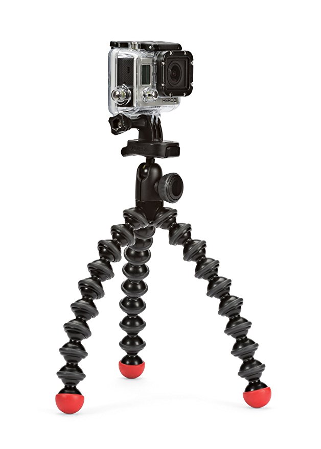 JOBY GorillaPod Action Video Tripod - A Strong, Flexible, Lightweight Tripod for GoPro HERO6 Black, GoPro HERO5 Black, GoPro HERO5 Session, Contour and Sony Action Cam