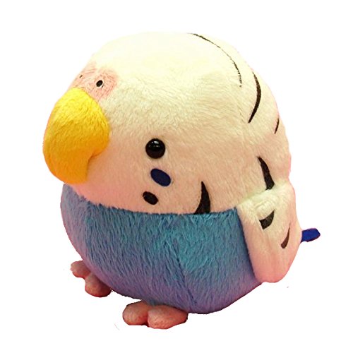 Soft and Downy Medium Bird Stuffed Toy Doll (Budgerigar / Blue M size 12cm)