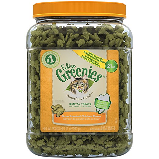 FELINE GREENIES Dental Cat Treats