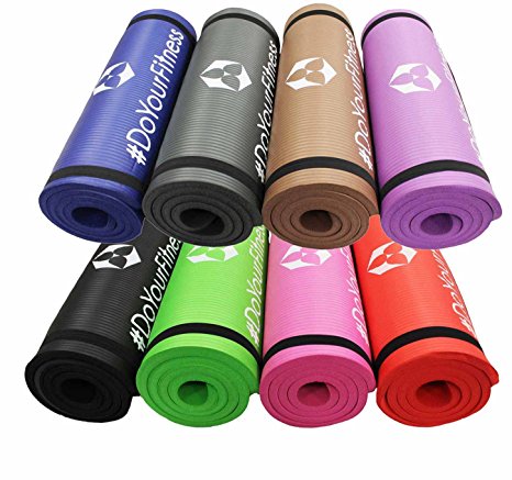 'Yamuna' Exercise Mat Extra Thick and Soft – Perfect for Pilates Exercise, Yoga – Size: 72 x 24 x 1.5 cm/Available in Various Colours.