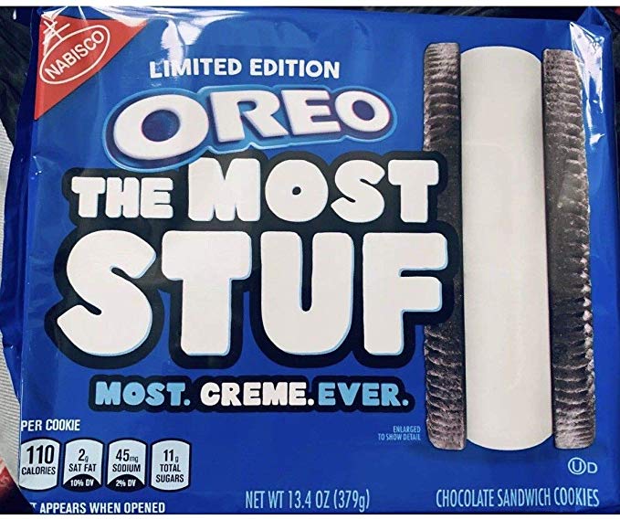 OREO The Most Stuf Cookies, 13.57oz. Package (2 Pack)