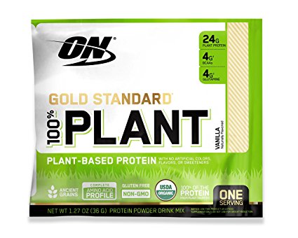 SAMPLE SIZE Optimum Nutrition Gold Standard 100% Organic Plant Based Vegan Protein Powder, Vanilla, 1.27 Ounce