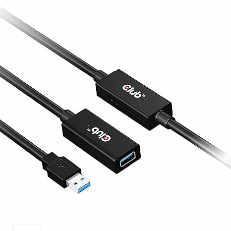 Club 3D CAC-1405 USB 3.2 Gen1 Active Repeater Cable 10m / 32.8ft M/F 28AWG