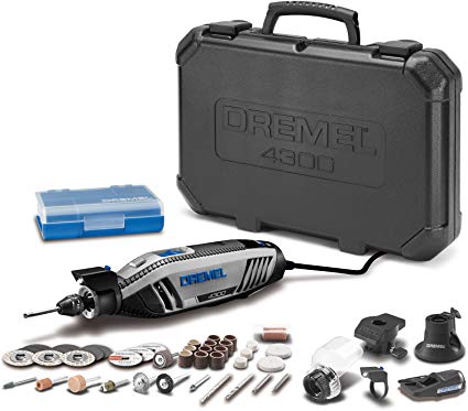 Dremel 4300-5/40 High Performance Rotary Tool Kit with Variable Speed Rotary Tool, 5 Attachments and 40 Accessories