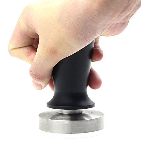 Yolococa 30Lbs Stainless Steel Calibrated Pressure Tamper For Coffee And Espresso Black