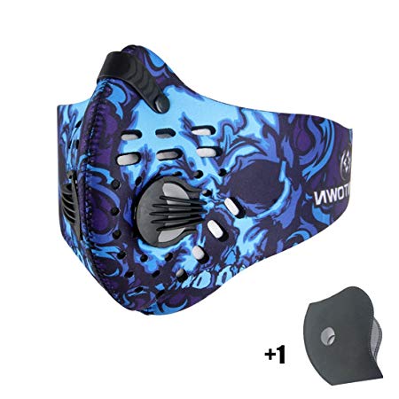 Avanigo Dust Mask Anti Pollen Allergy Riding Half Face Mask Filter for Running Cycling