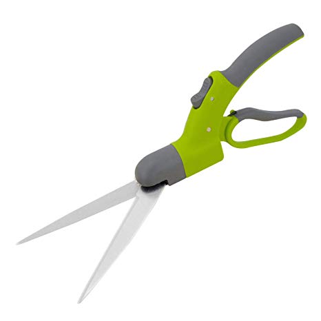 Hortem Swiveling Grass Shears- Lightweight 360 Degrees Garden Clippers- Comfortable Garden Scissors, Good for Trimming Various Grasses and Light Hedges at All Angles