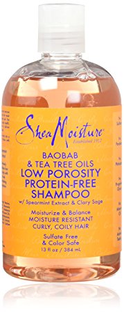 Shea Moisture Low Porosity Protein Free Shampoo, 13 Ounce