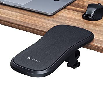 Portronics Armya Arm Rest for Desk PC, Laptop, Desk Extender Table Pad Support Health Care Hand Support Adjustable Home Office Easy and Comfortable Use(Black)