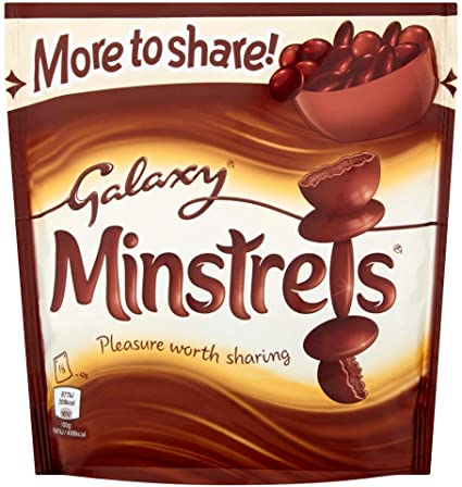 Galaxy Minstrels Chocolate Bag, 240g, (Packaging May Vary)