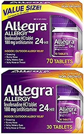 Allegra Adult 24 Hour Allergy 180 Mg (100 Tablets)