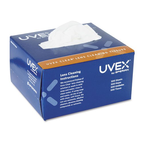 Uvex by Honeywell Clear Lens Cleaning Tissues 500Box