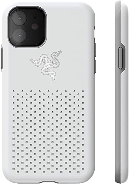 Razer Arctech Pro THS Edition for iPhone 11 Case: Thermaphene & Venting Performance Cooling - Wireless Charging Compatible - Drop-Test Certified up to 10 ft - Mercury White (RC21-0145TM07-R3M1)