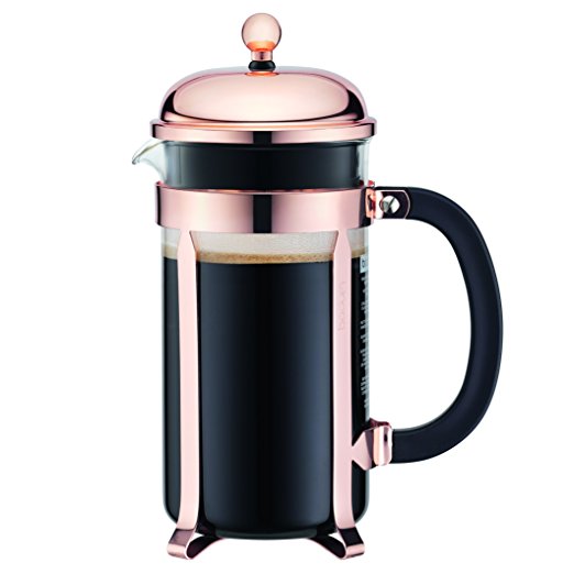 Bodum 8 Cup Chambord Classic Coffee Maker, 34-Ounce, Copper