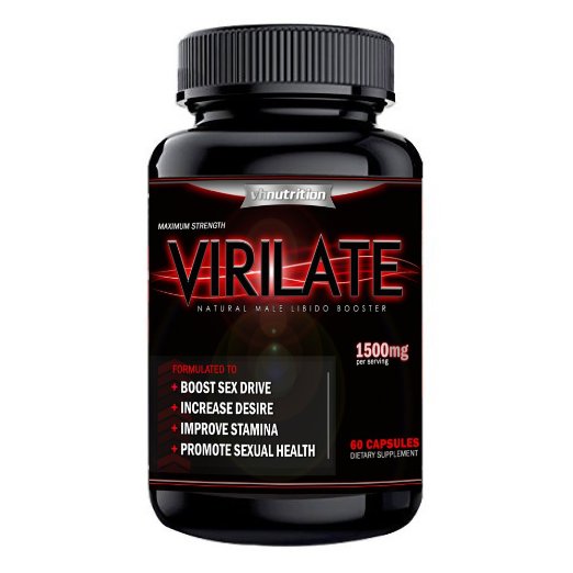 Virilate | Male Enchantment Pills | Sex Drive Enhancement Pill for Men | Boosters and Enhancers for Libido