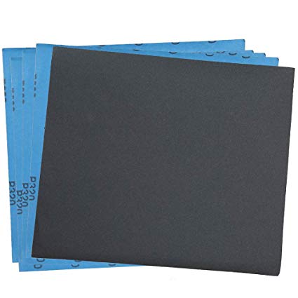 320 Grit Dry Wet Sandpaper Sheets by LotFancy - 9 x 11" Silicon Carbide Sandpaper for Metal Sanding, Automotive Polishing, Wood Furniture Finishing, Wood Turing Finishing, Pack of 30