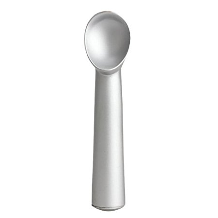 Vktech Kitchen Deluxe Metal Non-Stick Anti-Freeze Ice Cream Scoop ~ Frozen Yogurt Spoon~ Sorbet Spoon~Solid Spoon (Silver)