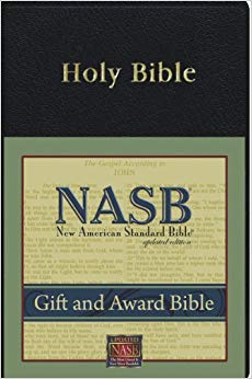 New American Standard Gift & Award Bible; Black Imitation Leather