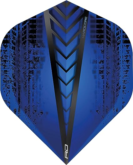 Hardcore Radical Extra Thick Standard Dart Flights - 4 Sets Per Pack (12 Dart Flights in Total) & Red Dragon Checkout Card