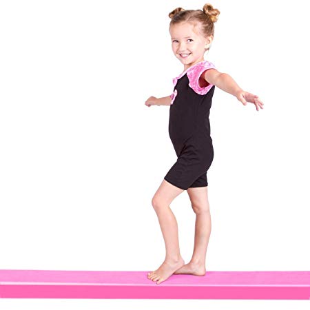 REEHUT 9' Folding Floor Balance Beam Low Profile Gymnastics Skill Performance Training