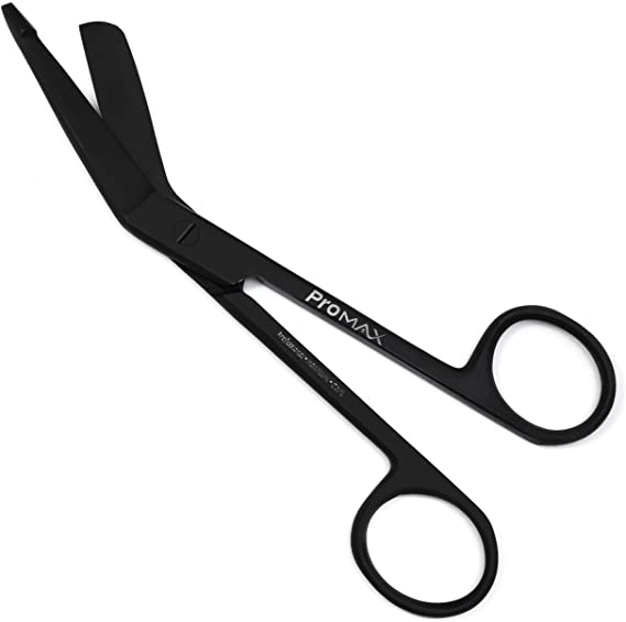 Medical and Nursing Lister Bandage Scissors ;-Black Titanium -Supreme Grade, Made of 100% Surgical Stainless Steel, 5.5 Inch-140-10033BT-(Black Titanium)