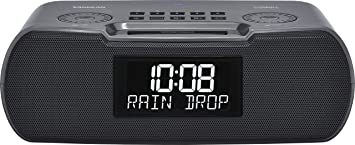 Sangean RCR-30 AM/FM Clock Radio with Bluetooth and Sound Soother, Black