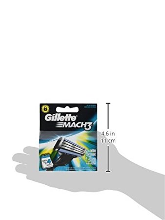 Mach3 Refill Cartridge Blades for Mach 3, 8 Count (2 Pack of 4)