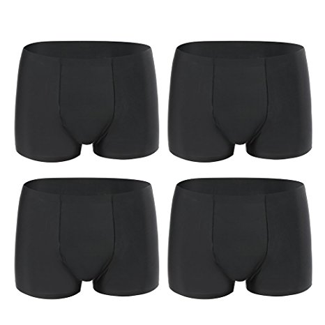 Men's Boxer Briefs, SIMIYA 4 Pack Underwear Breathable Shorts Trunk Multi Pack