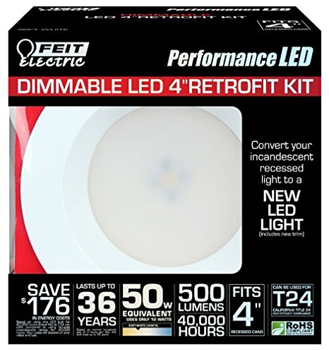 Feit LEDR4/3K LED 4-Inch Dimmable Retrofit