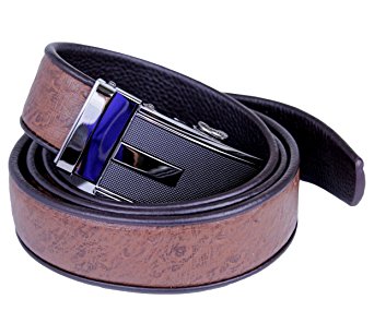 Mooniva Men's Leather Multi-Headed Ratchet Belt