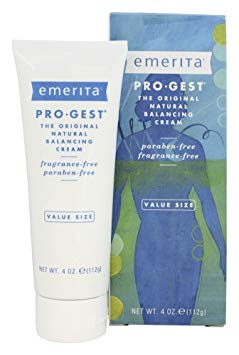 Emerita Menopause Solution Paraben Free Pro-Gest Body Cream 4 oz. value size (a)