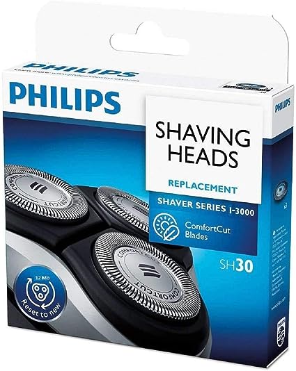 Philips Shaving Heads SH30 For series 1000-2000 -3000 Original OEM part (count 3)