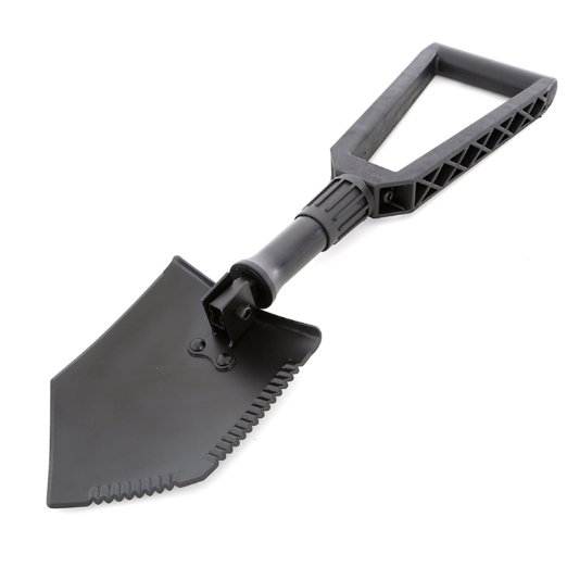 Smittybilt 2728 Matte Black Tri-Fold Shovel R.U.T. Recovery Utility Tool