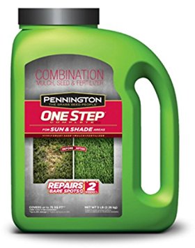 PENNINGTON SEED 100520281 One Step Complete Sun and Shade Combination Mulch, 5 lb