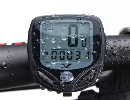Wireless Bicycle computer Arova Waterproof Bike Speedometer Odometer LCD Displays Cyclocomputer: Track Cycling Distance, Speed, Calories