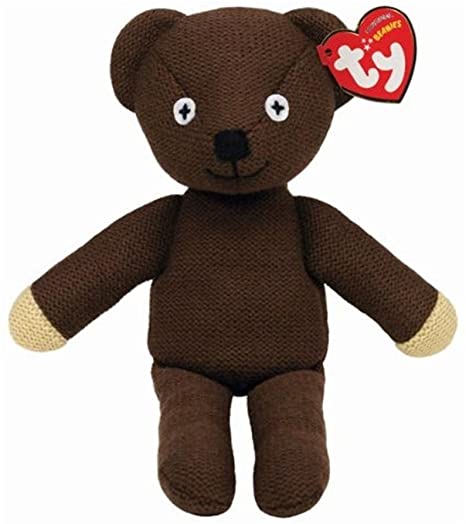 Mr Bean Cute Knitted 25cm Beanie Bear by Ty (Official Licensed Souvenir)