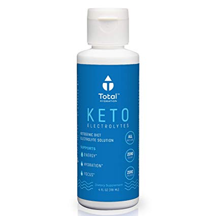 Keto Electrolyte Drops - Natural Electrolyte Concentrate Supplement W/Magnesium, Potassium & Sodium | for Rapid Rehydration, Ketogenic Flu & Cramp Relief | No Carbs, Sugar & Calories - 48 Servings