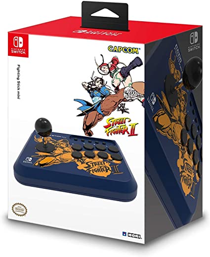 Nintendo Switch Fighting Stick Mini - Street Fighter II™ Edition (Chun-Li & Cammy) by HORI - Officially Licensed by Nintendo & Capcom