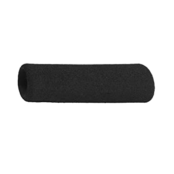 Grip-Tek Black Buffed Foam Grips – NPVC Foam Handle Grips for Bikes, Motorcycles, and Tools – 4.5” Length, Fits Bar Diameter of 0.750" (Pack of 2)