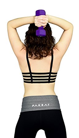 PakRat Running Belt Waist Pack - Only Runners Belt with Unique Patent Pending Foldover Security Flap - Made in USA Premium Best Quality Reflective Fitness Runners Fanny Pack for Men & Women