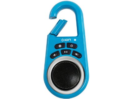ION Clipster Ultra-Portable Bluetooth Speaker with Built-In Clip (Blue)