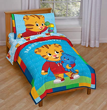 Jay Franco Daniel Tiger Bedding (Blue Toddler Bed)