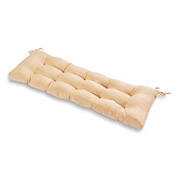 Greendale Home Fashions Outdoor 51-inch Bench Cushion, Stone