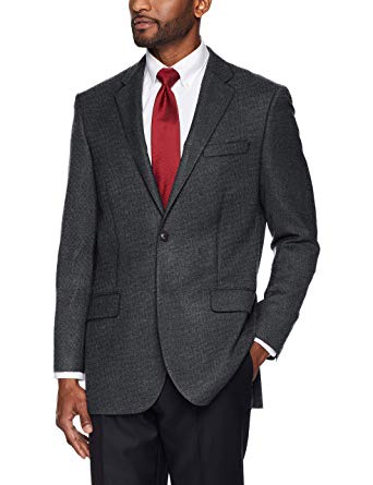 BUTTONED DOWN Men's Classic Fit Super 110 Italian Wool Hopsack Blazer