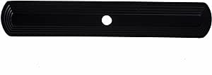 GlideRite Hardware 1079-MB-10 6 inch Long Narrow Rounded Rectangle Cabinet Back Plate 10 Pack, Matte Black Finish