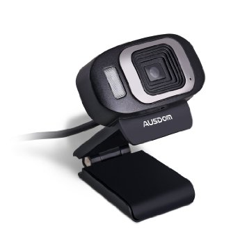 Ausdom HD Webcam USB 1080P Network Camera Auto Focusing Web Cam with Microphone for Desktop Computer PC Laptop Skype