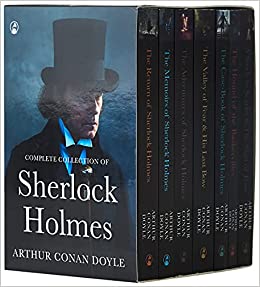 Sherlock Holmes Series Complete Collection 7 Books Set by Arthur Conan Doyle (Return,Memories,Adventures,Valley of Fear & His Last Bow,Case-Book,Hound of Baskerville & Study in Scarlet & Sign of Four)
