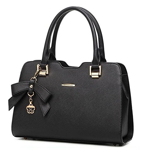 Bagtopia Women's Fashion Faux Leather Top-handle Handbags OL Casual Tote Crossbody Shoulder Bag Purse